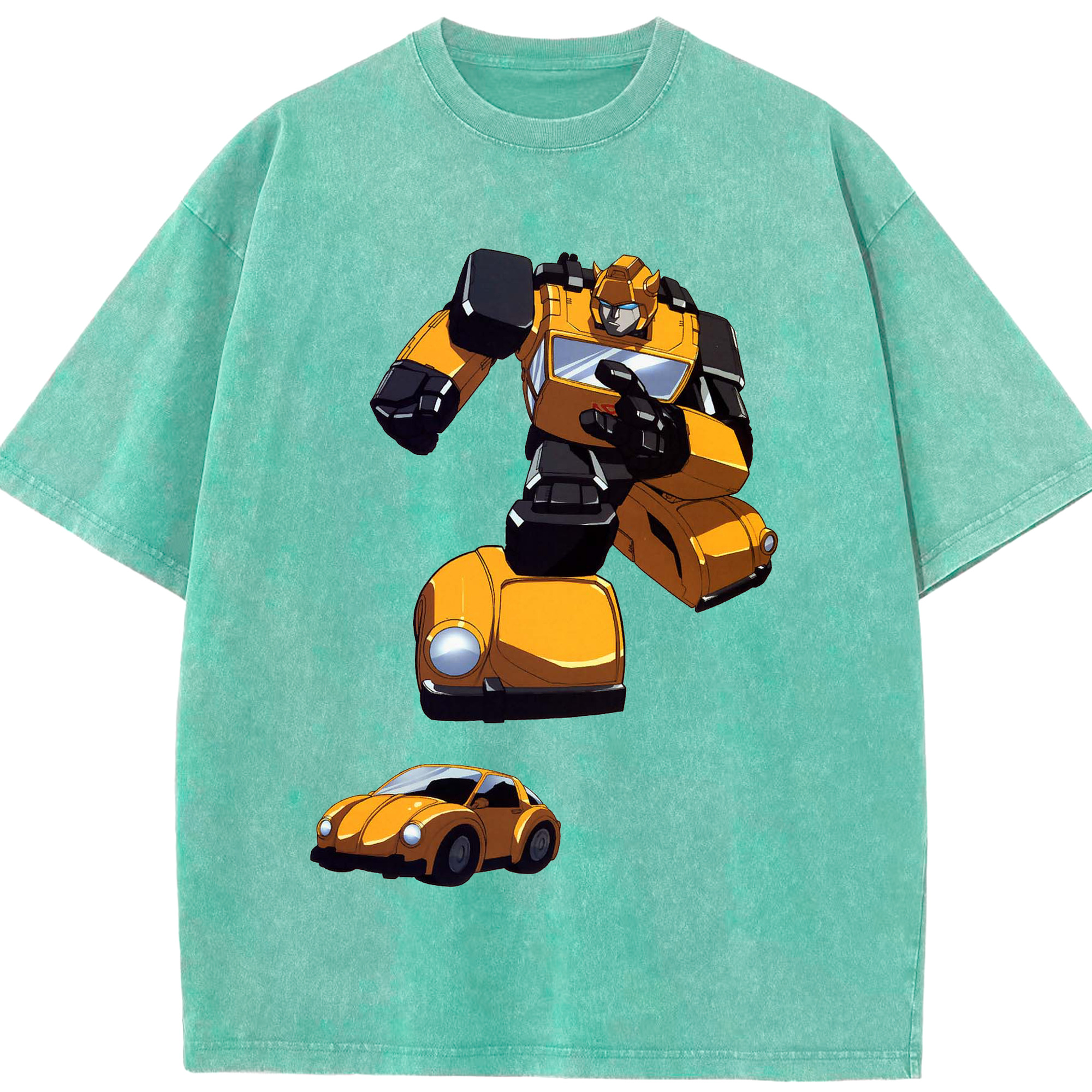 （画像用）  綿100% ヴィンテージ風 半袖Tシャツ（フロントプリント）
